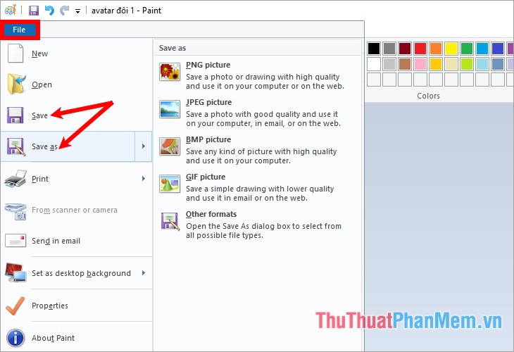 How to stitch photos, cut photos with Paint Picture 20