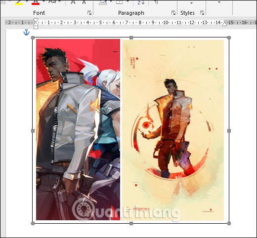 How to stitch photos in Word Picture 8