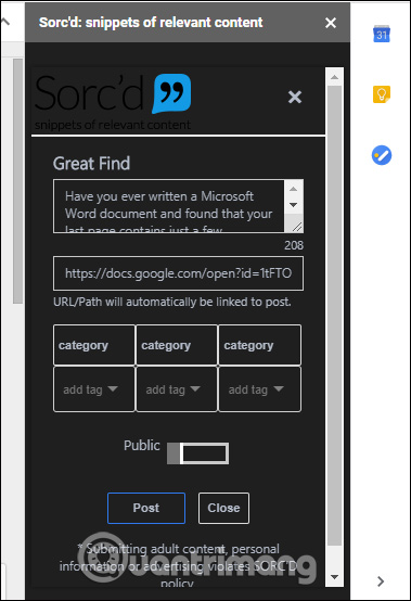 How to store documents with SORC'D Web Clipper Picture 16