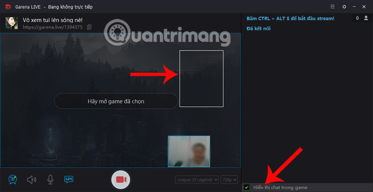 How to stream games on Garena Live from a computer Picture 7
