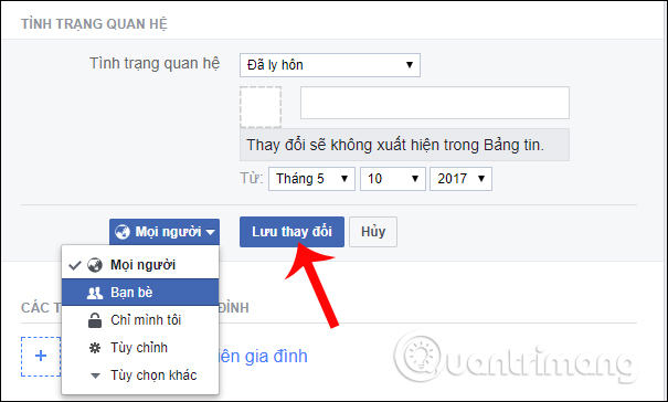 How to switch to a divorced state on Facebook Picture 5