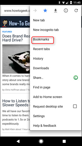 How to sync Chrome browser bookmarks on computer with mobile phone? Picture 9
