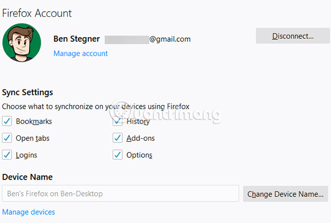 How to synchronize data on Firefox Picture 2