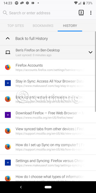 How to synchronize data on Firefox Picture 8