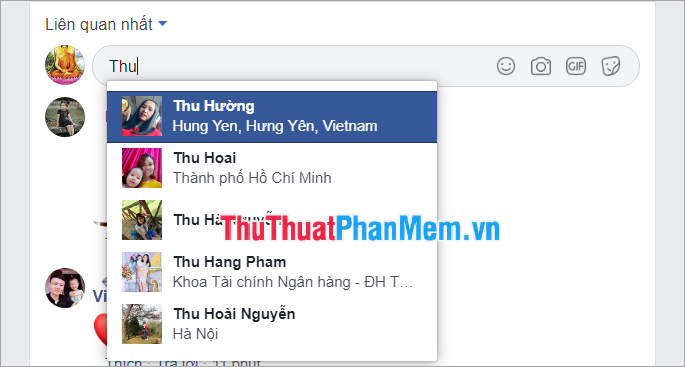 How to Tag your friends to comment, comment on Facebook Picture 2