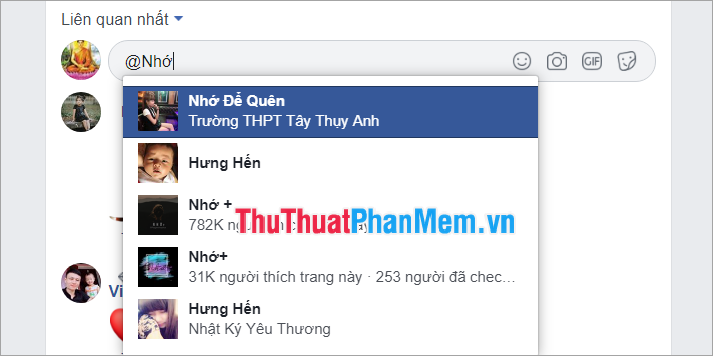 How to Tag your friends to comment, comment on Facebook Picture 4