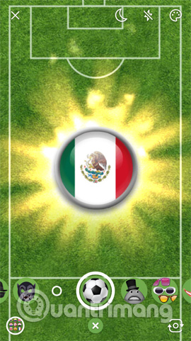 How to take a picture of the 2018 World Cup effect on Messenger Picture 4