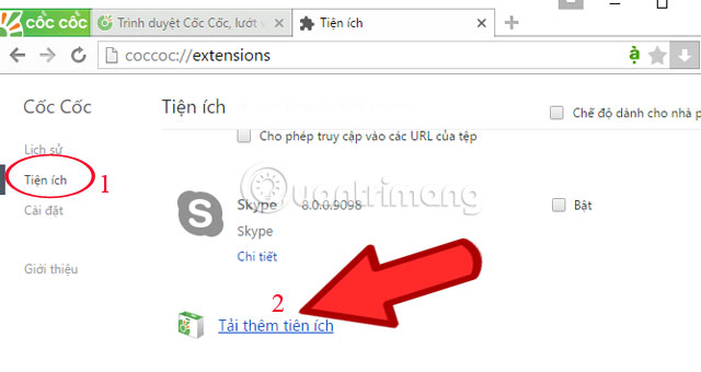 How to take a picture of the entire website on Coc Coc browser Picture 2