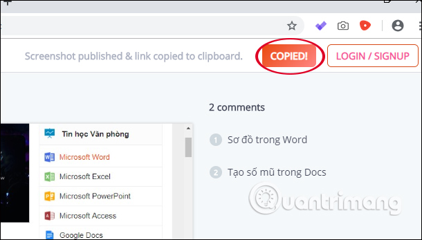 How to take a screenshot of the site with Screenr Picture 10