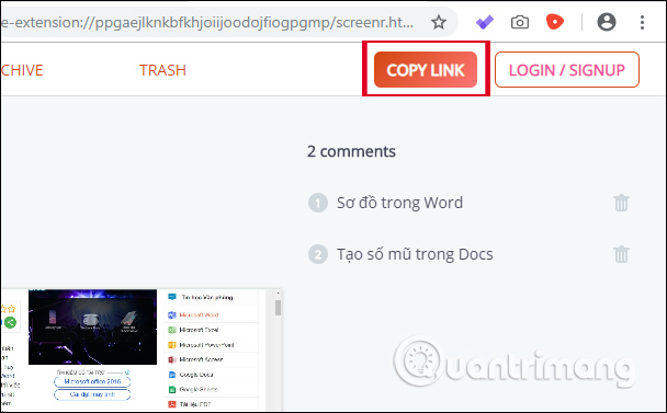 How to take a screenshot of the site with Screenr Picture 6