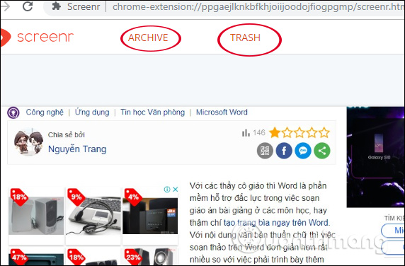 How to take a screenshot of the site with Screenr Picture 9
