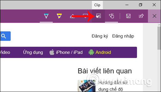 How to take a screenshot of the website on Microsoft Edge Picture 3