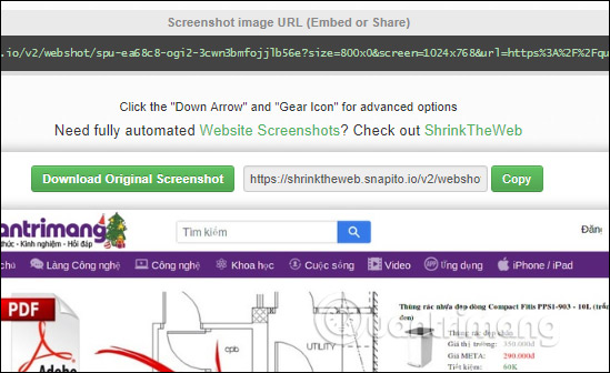 How to take a screenshot of the website Picture 5
