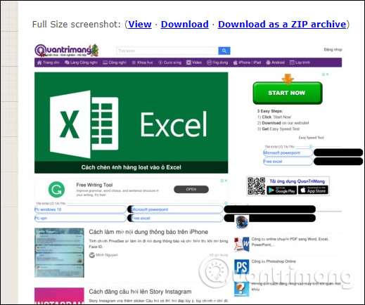 How to take a screenshot of the website Picture 9