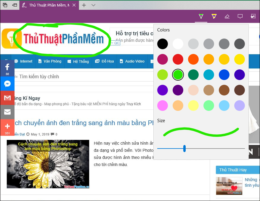 How to take notes right in the Microsoft Edge web browser screen Picture 4