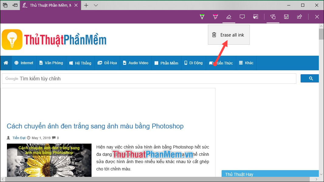 How to take notes right in the Microsoft Edge web browser screen Picture 6