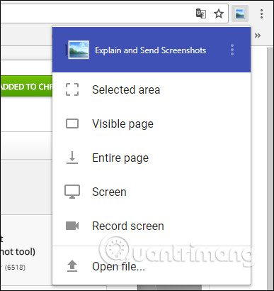 How to take photos, record screen videos on Chrome Picture 1