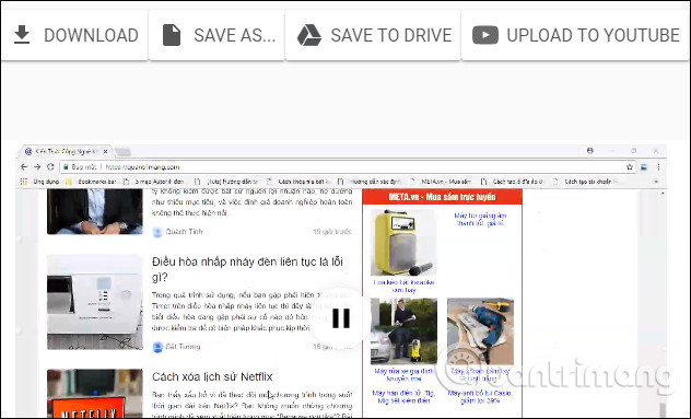 How to take photos, record screen videos on Chrome Picture 10