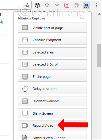 How to take photos, record videos on Chrome screen with Nimbus utility Picture 4