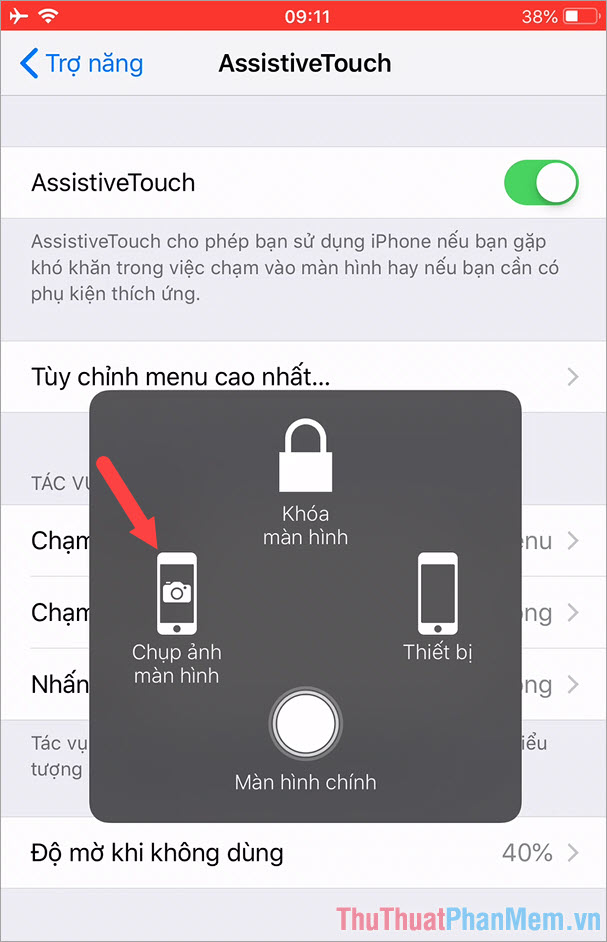 How to take screenshots of iPhone phones Picture 10