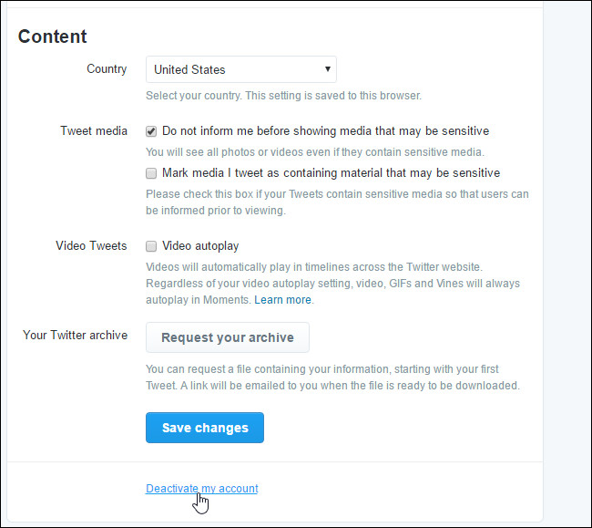 How to temporarily disable and permanently delete your Twitter account Picture 3