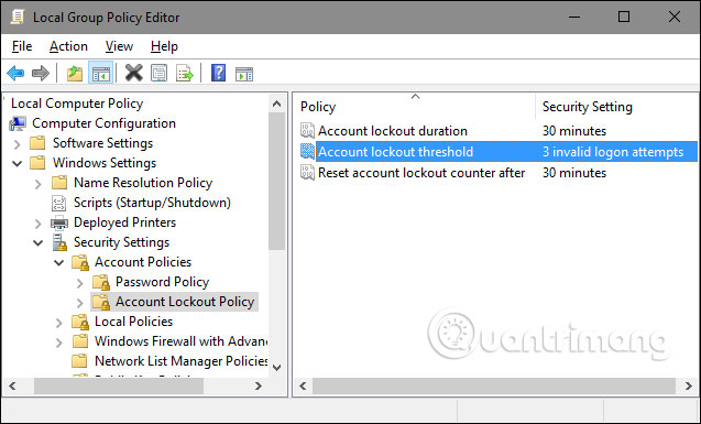 How to temporarily lock the computer when entering the wrong password many times Picture 12