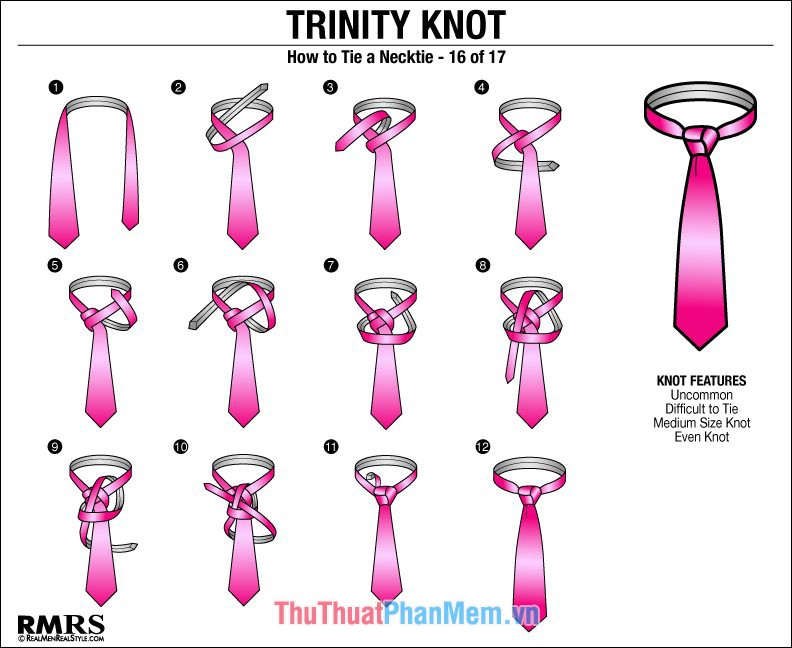 How to tie a standard, beautiful and simple tie Picture 9