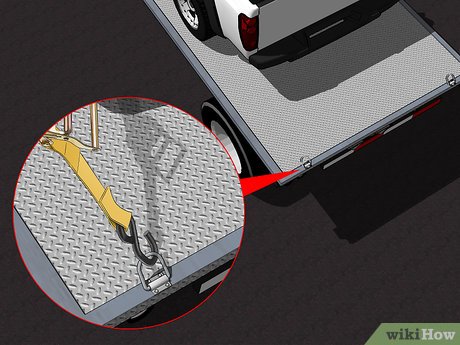 How to Tie Down a Car on a Trailer Picture 14