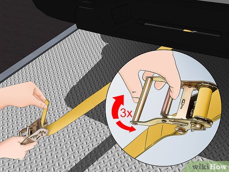 How to Tie Down a Car on a Trailer Picture 15