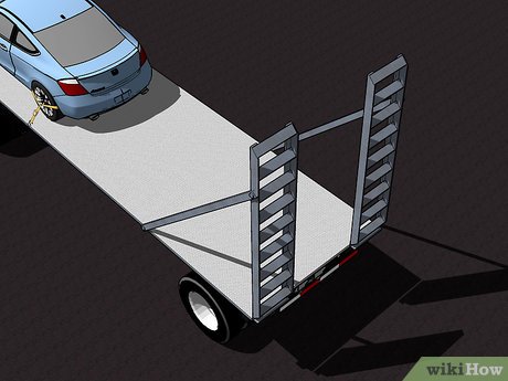 How to Tie Down a Car on a Trailer Picture 21
