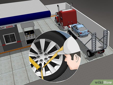 How to Tie Down a Car on a Trailer Picture 24