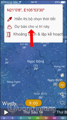 How to track storms directly on the browser, phone Picture 10
