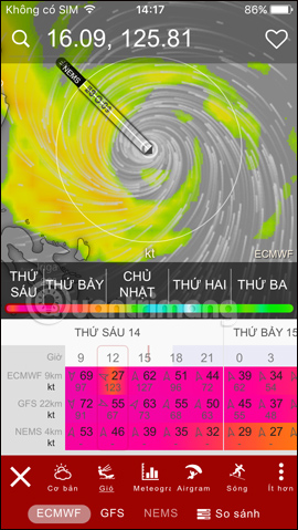 How to track storms directly on the browser, phone Picture 18