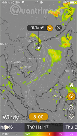 How to track storms directly on the browser, phone Picture 20