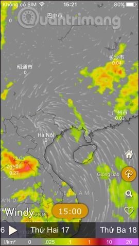 How to track storms directly on the browser, phone Picture 21