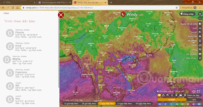 How to track storms directly on the browser, phone Picture 4