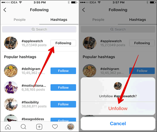 How to track / unfollow Hashtag Instagram on iPhone and iPad Picture 6