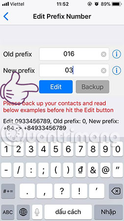 How to transfer 11 subscribers to 10 numbers in the iPhone phone book Picture 5