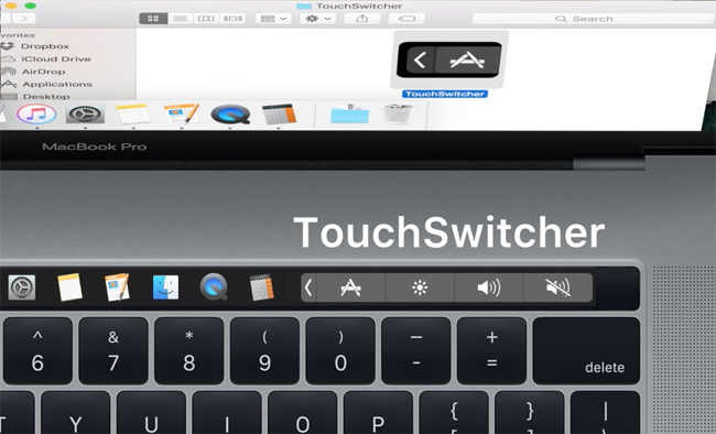 How to transfer and run the application right on the Touch Bar Picture 2