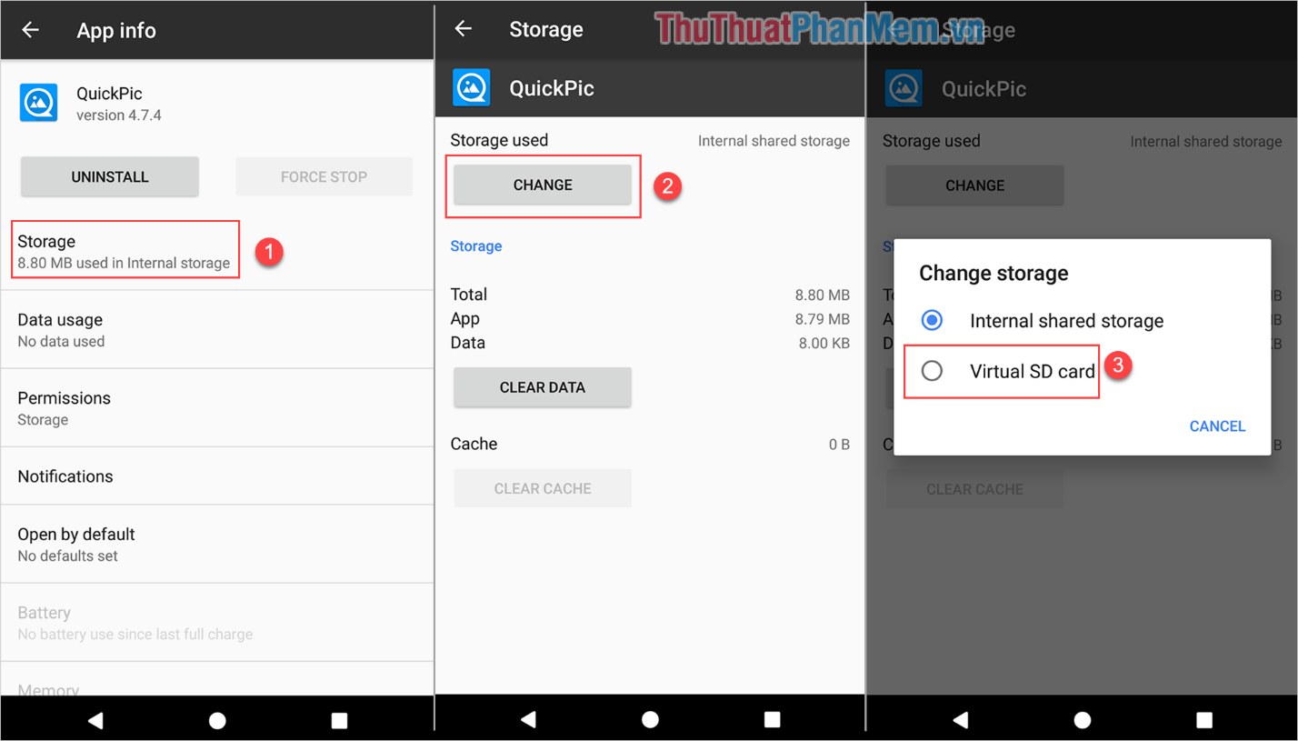 How to transfer applications from internal memory to a memory card Picture 4