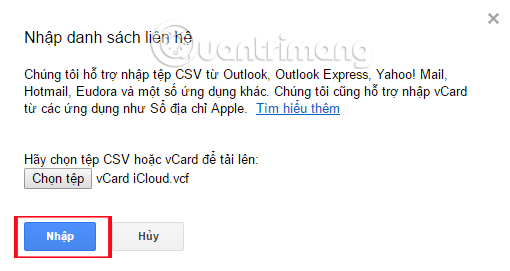 How to transfer, backup phone contacts from iPhone to Gmail Picture 13