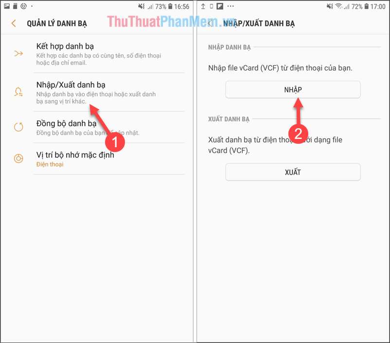 How to transfer contacts from sim to phone on Android, Samsung phones Picture 3