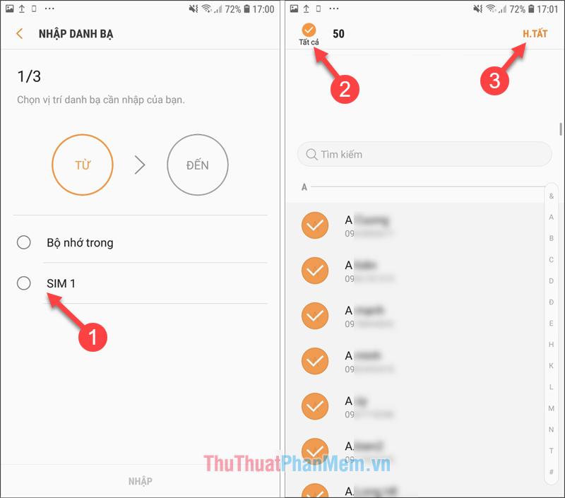 How to transfer contacts from sim to phone on Android, Samsung phones Picture 4