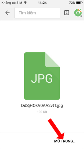 How to transfer files from computer to phone on Coc Coc Picture 11