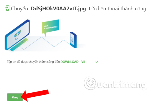 How to transfer files from computer to phone on Coc Coc Picture 13