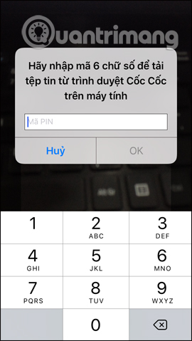 How to transfer files from computer to phone on Coc Coc Picture 9