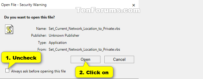 How to transfer from Public Network to Private network on Windows 10 Picture 11