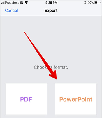 How to transfer Keynote to PowerPoint on iPhone and iPad Picture 6