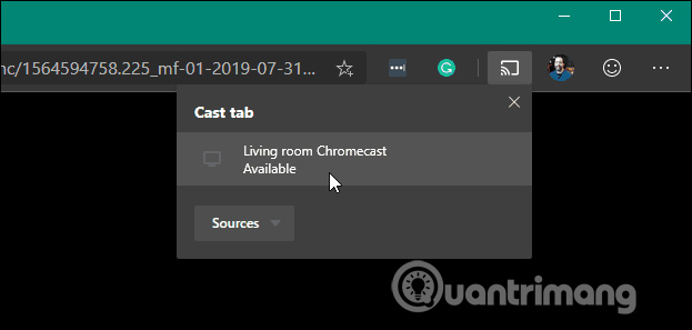 How to transfer media from Microsoft Edge to Google Chromecast Picture 2