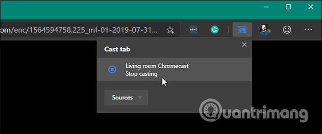 How to transfer media from Microsoft Edge to Google Chromecast Picture 3